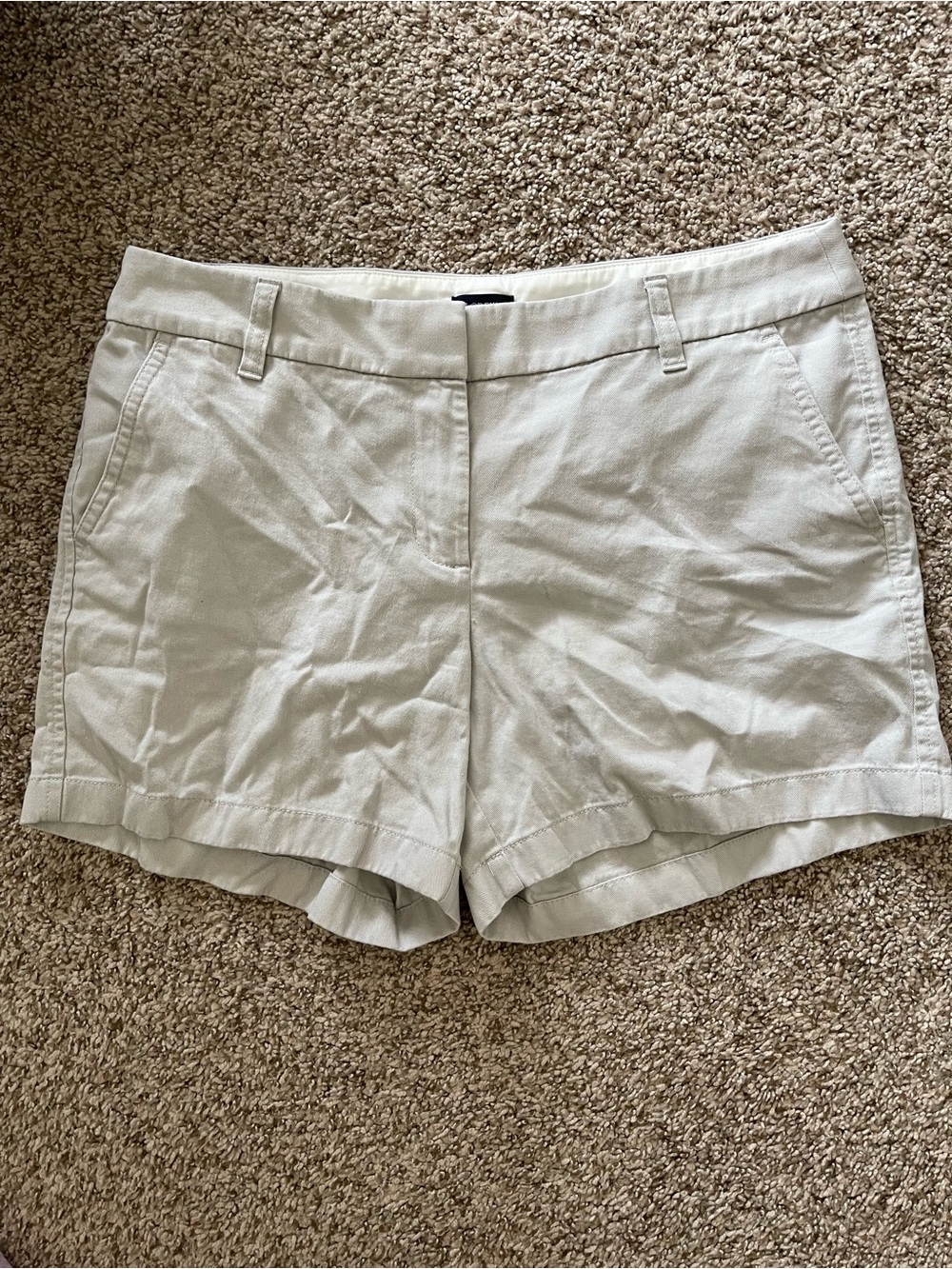 J. Crew Khaki Linen-Blend Tailored Shorts